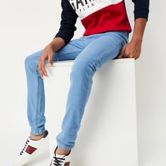 Boys Slim Fit Washed Jeans