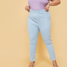 Women Solid Jeggings