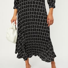 Women Pleated Midi Skirt