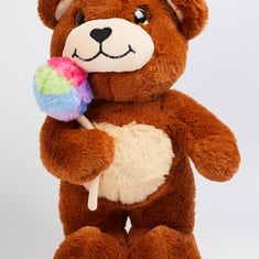 Kids Teddy Bear Soft Toy Brown Polyester