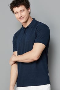 FAME FOREVER Solid Polo T-shirt