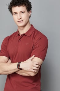 FAME FOREVER Solid Polo T-shirt