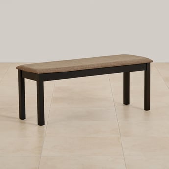 Helios Diana Fabric Dining Bench - Brown