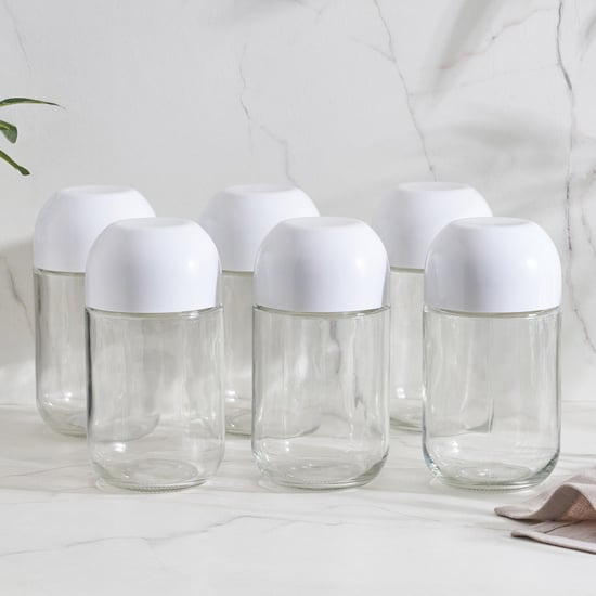 Regal Set of 6 Glass Storage Jars - 600 ml
