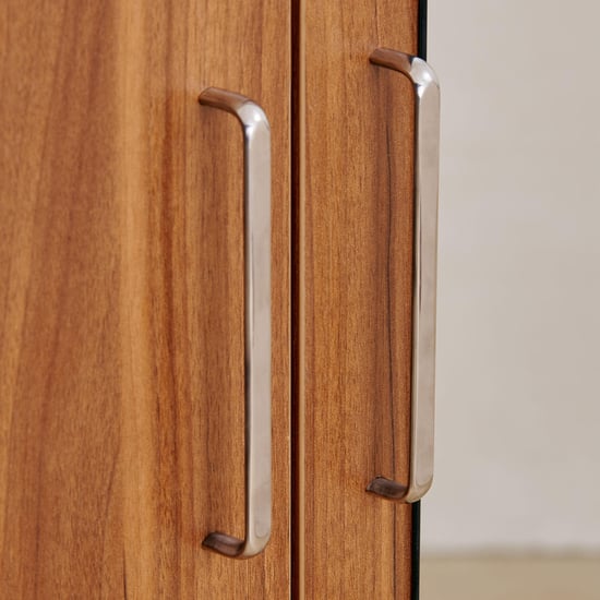 Quadro Promo 2-Door Wardrobe with Mirror - Brown