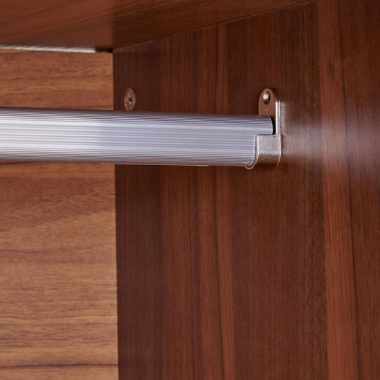Quadro Promo 2-Door Wardrobe with Mirror - Brown