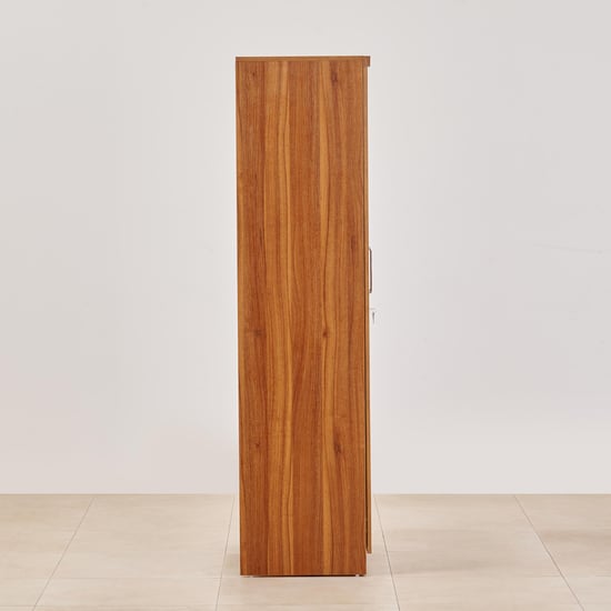 Quadro Promo 2-Door Wardrobe with Mirror - Brown