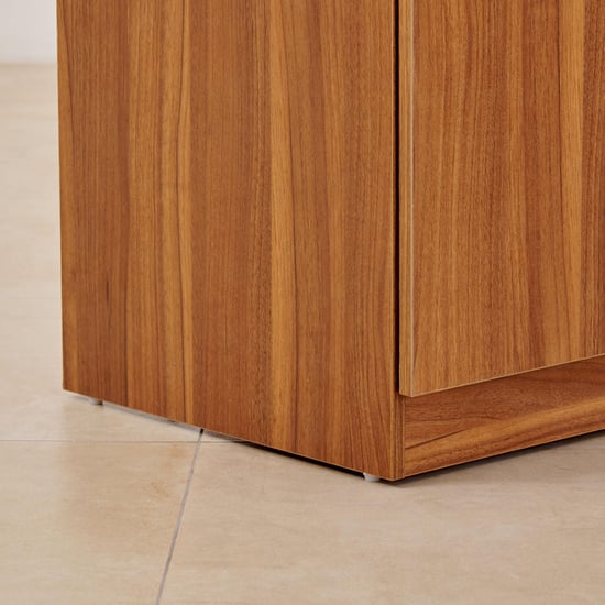 Quadro Promo 2-Door Wardrobe with Mirror - Brown
