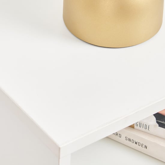 Helios Reynan NXT Bedside Table with Drawer - White