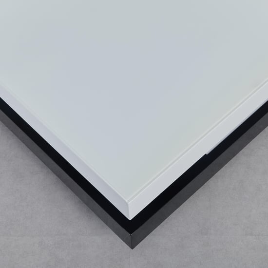 Bentley NXT Glass Top Coffee Table - White and Black