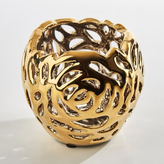 Stellar Stoneware Carved T-Light Holders