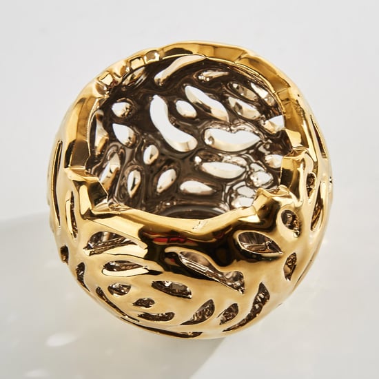 Stellar Stoneware Carved T-Light Holders