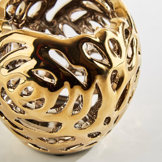 Stellar Stoneware Carved T-Light Holders