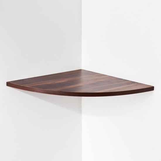 Claris NXT Corner Wall Shelf - Brown