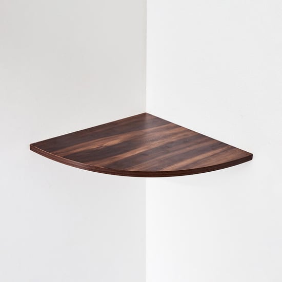 Claris NXT Corner Wall Shelf - Brown