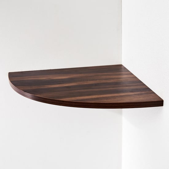 Claris NXT Corner Wall Shelf - Brown