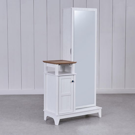 Santorini Dresser with Mirror - White
