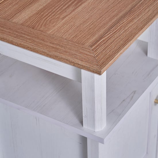 Santorini Dresser with Mirror - White