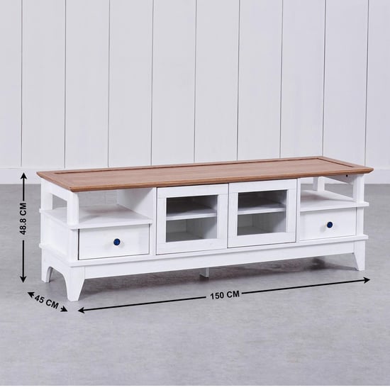 Santorini TV Unit - White