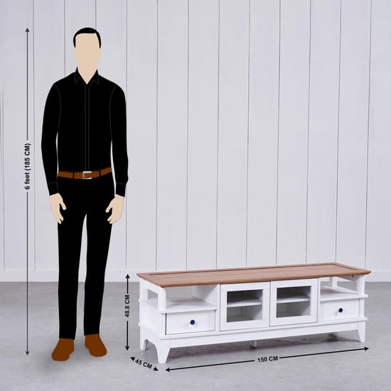 Santorini TV Unit - White