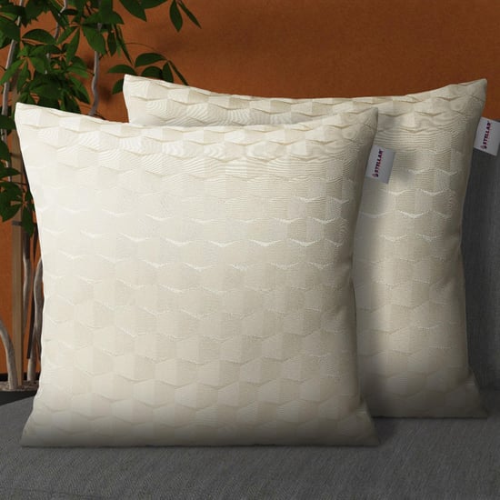 STELLAR HOME Crescent Set of 2 Cushion Covers - 40x40cm