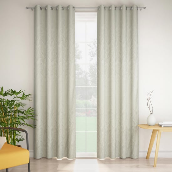 STELLAR HOME Serena Set of 2 Printed Room-Darkening Door Curtains