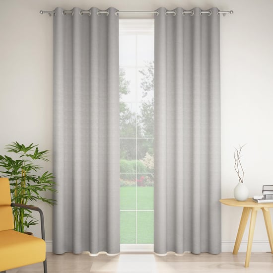 STELLAR HOME Clara Set of 2 Printed Room-Darkening Door Curtains