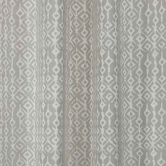 STELLAR HOME Clara Set of 2 Printed Room Darkening Door Curtains