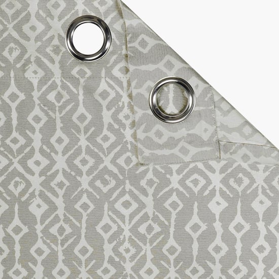 STELLAR HOME Clara Set of 2 Printed Room Darkening Door Curtains
