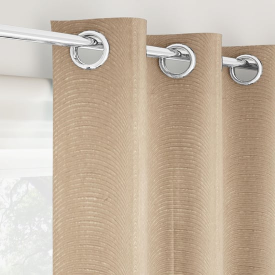 STELLAR HOME Swirl Set of 2 Room-Darkening Door Curtains