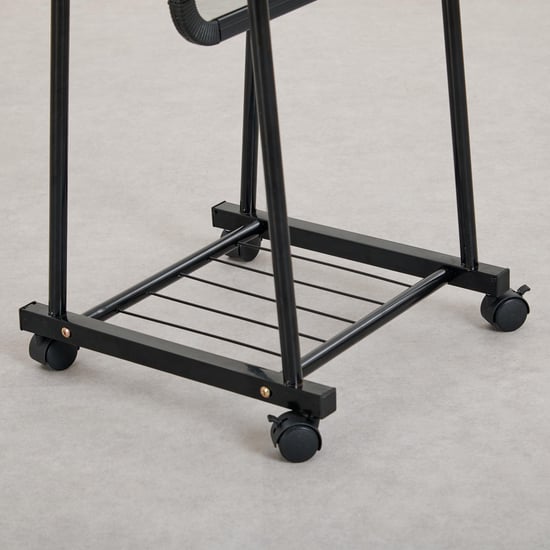 Helios Polaris Metal Standing Mirror - Black