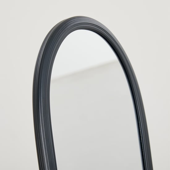 Helios Polaris Metal Standing Mirror - Black