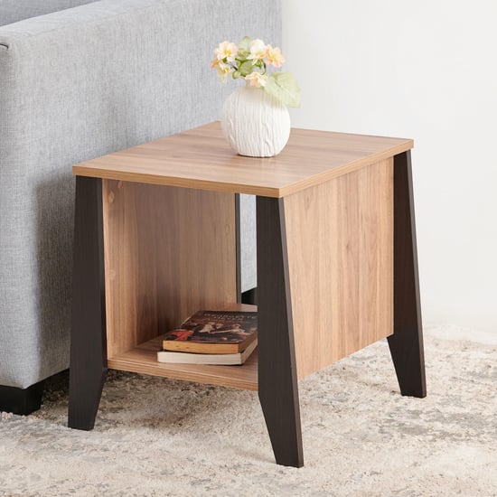 Helios Amberly End Table - Brown