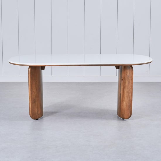 Fern Living Quartz Top 6-Seater Dining Table - White