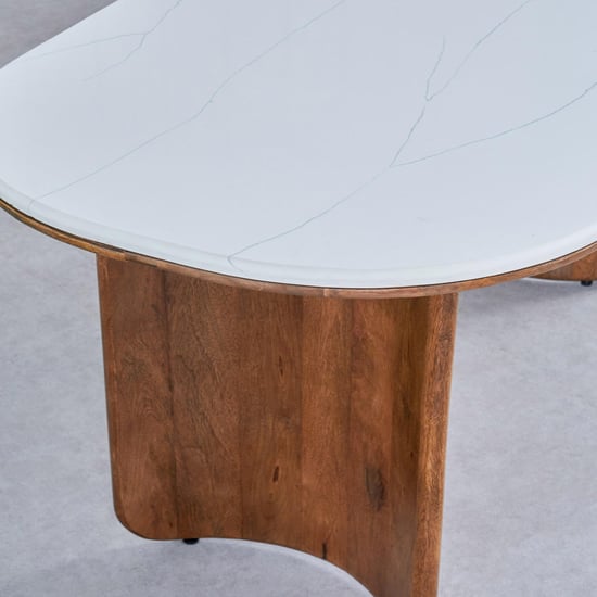 Fern Living Quartz Top 6-Seater Dining Table - White
