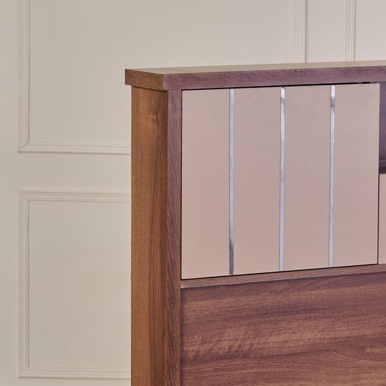 Leon Eldora Queen Bed with Hydraulic Storage - Brown