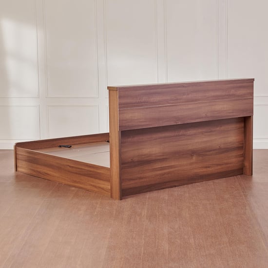 Leon Eldora Queen Bed with Hydraulic Storage - Brown