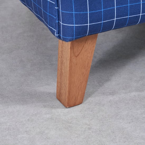 Santorini Fabric Wing Chair with Cushion - Blue