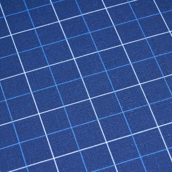 Santorini Fabric Wing Chair with Cushion - Blue