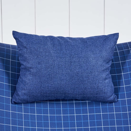 Santorini Fabric Wing Chair with Cushion - Blue