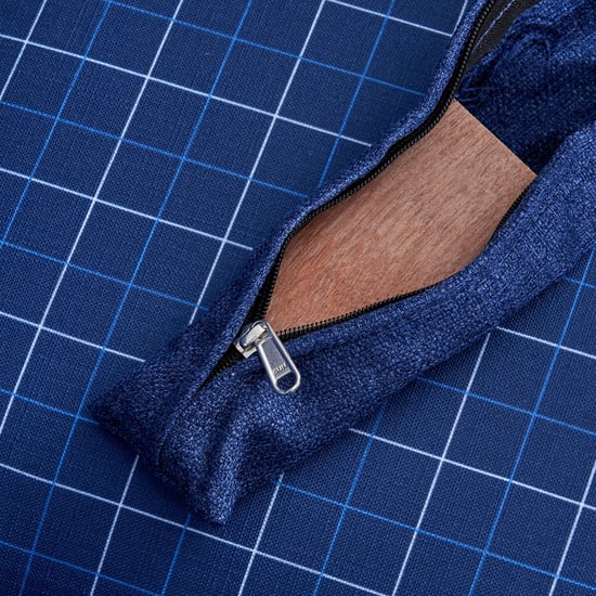 Santorini Fabric Wing Chair with Cushion - Blue