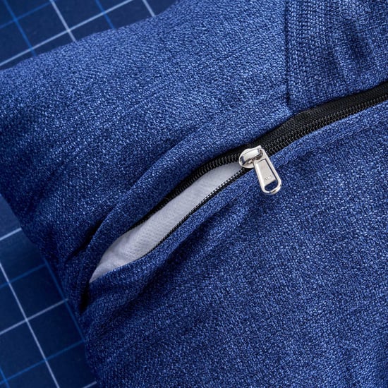 Santorini Fabric Wing Chair with Cushion - Blue