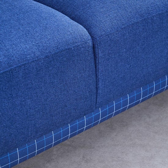 Santorini Fabric 2-Seater Sofa with Cushions - Blue