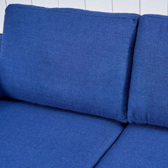 Santorini Fabric 2-Seater Sofa with Cushions - Blue