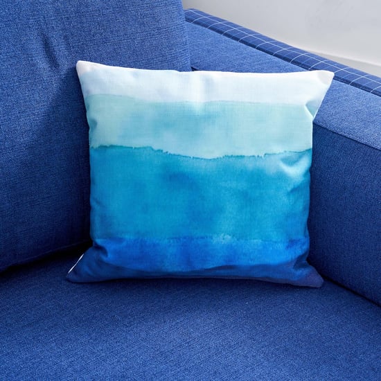 Santorini Fabric 2-Seater Sofa with Cushions - Blue