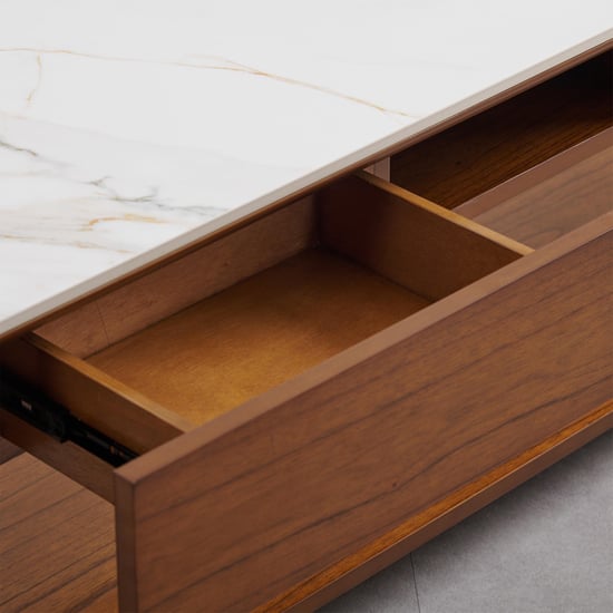 Falcon Ceramic Top TV Unit - Brown