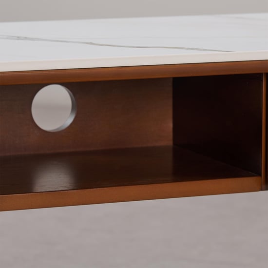 Falcon Ceramic Top TV Unit - Brown