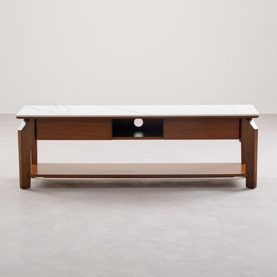 Falcon Ceramic Top TV Unit - Brown