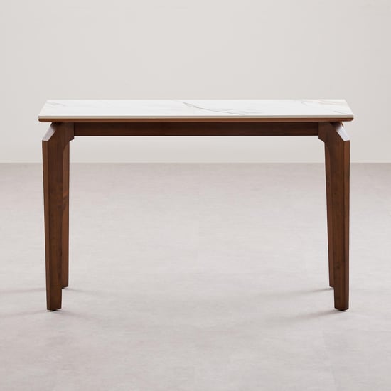 Falcon Ceramic Top Console Table - Brown