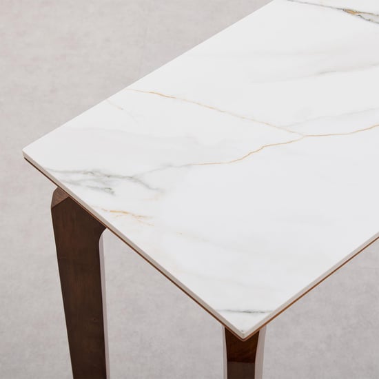 Falcon Ceramic Top Console Table - Brown